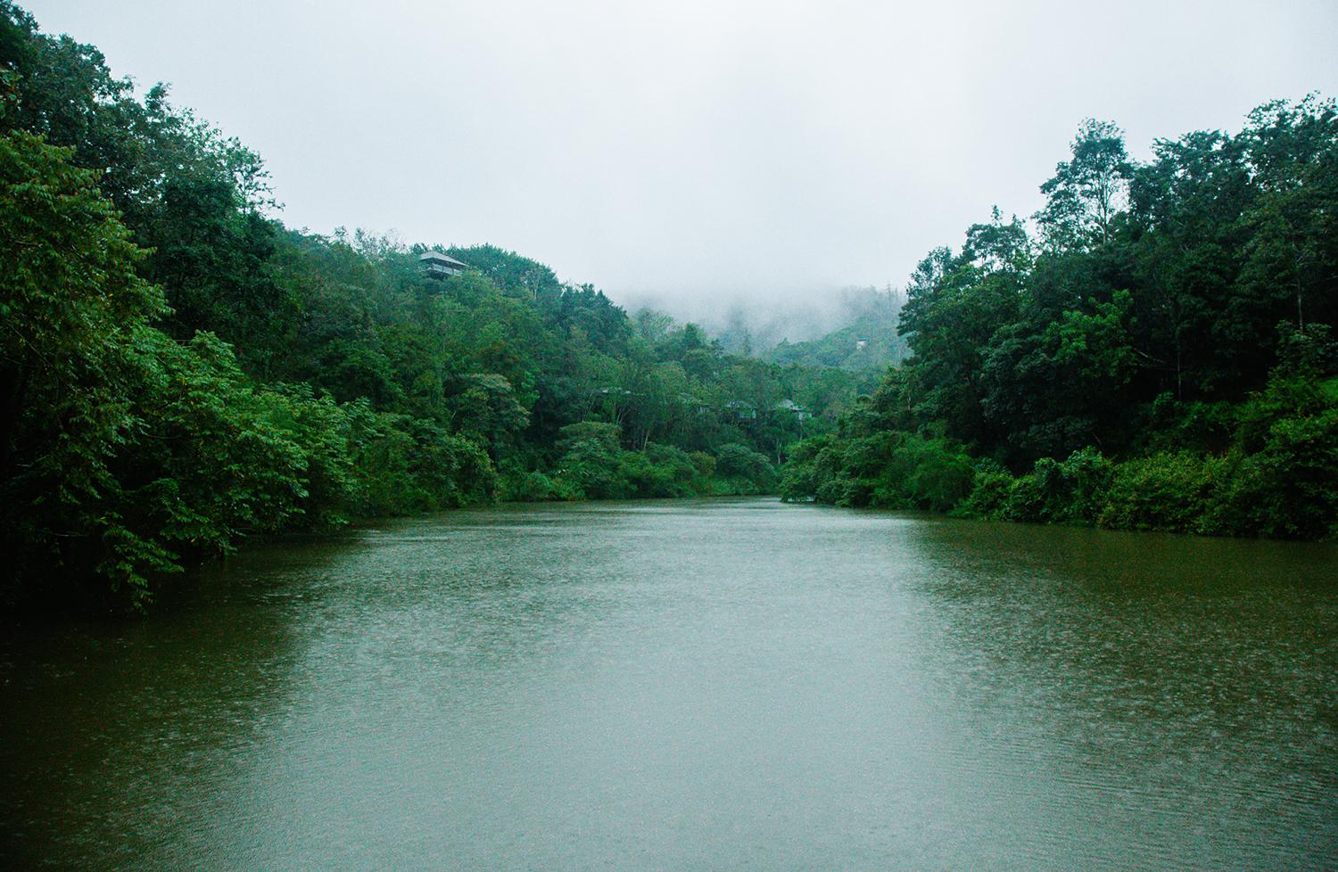 Picture of a large waterbody in a forested valley